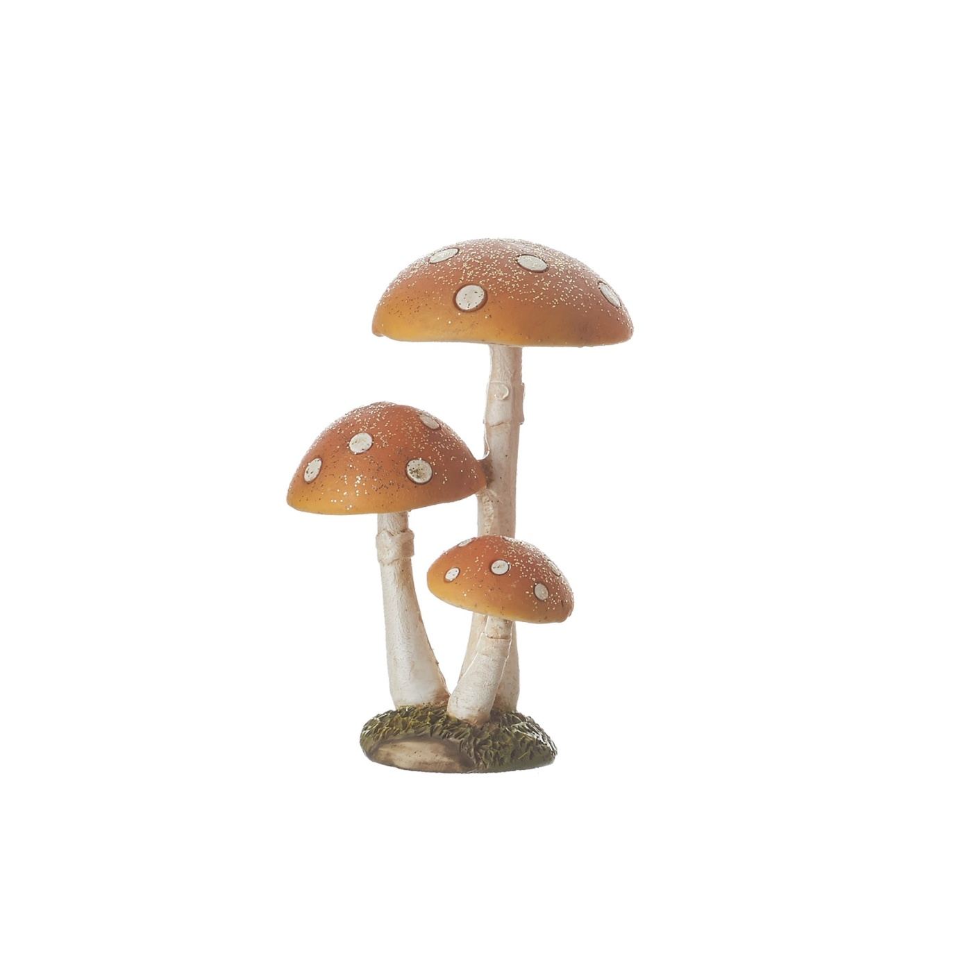 Dekoráció gombák, narancssárga, 5,5x5x8,5 cm - 2