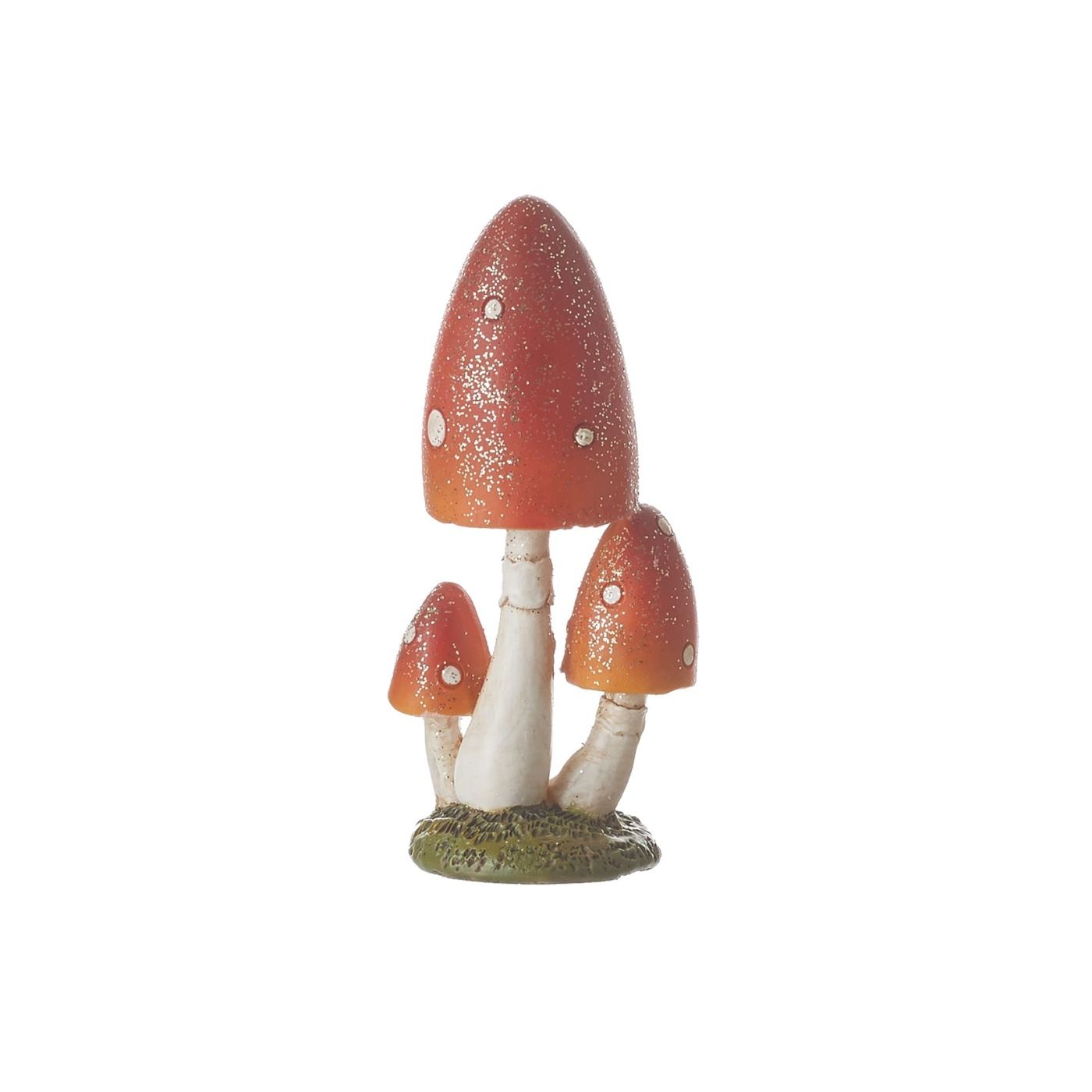 Dekoráció gombák, narancssárga, 5,5x5x8,5 cm - 4