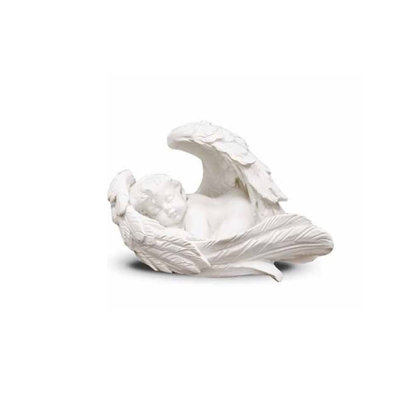 Angyalka szobor, fehér, 5x7.5x4.5 cm - 3