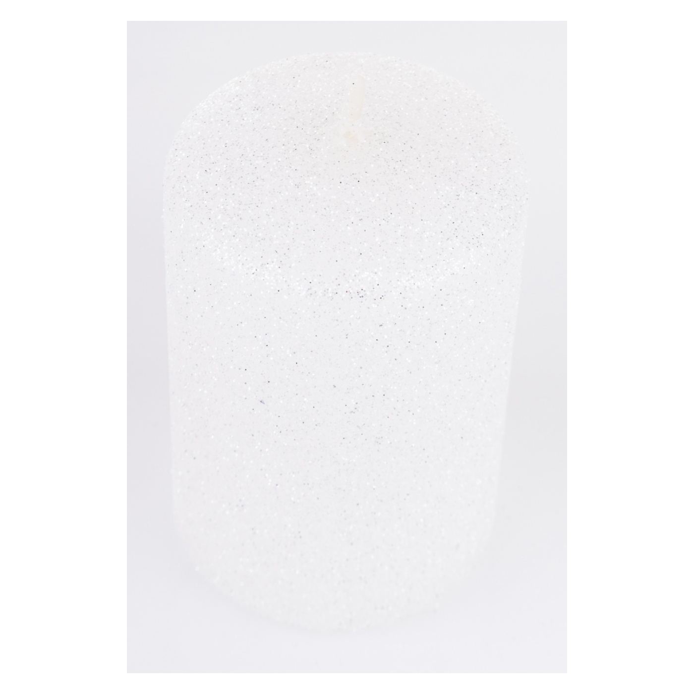 Hengeres gyertya, fehér, 9x6x6 cm - 3