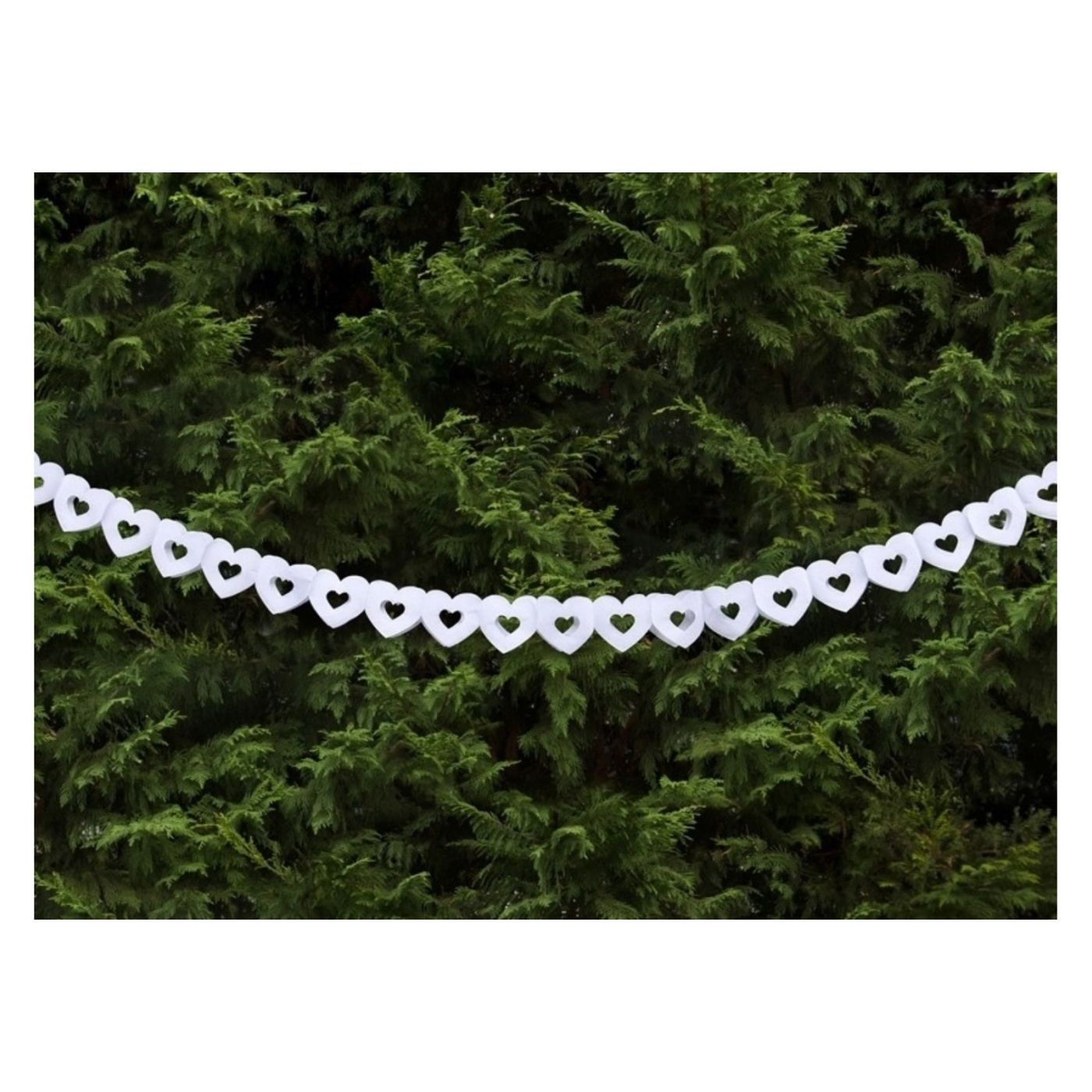 Szívek alakú girland szett, 3 m - 3