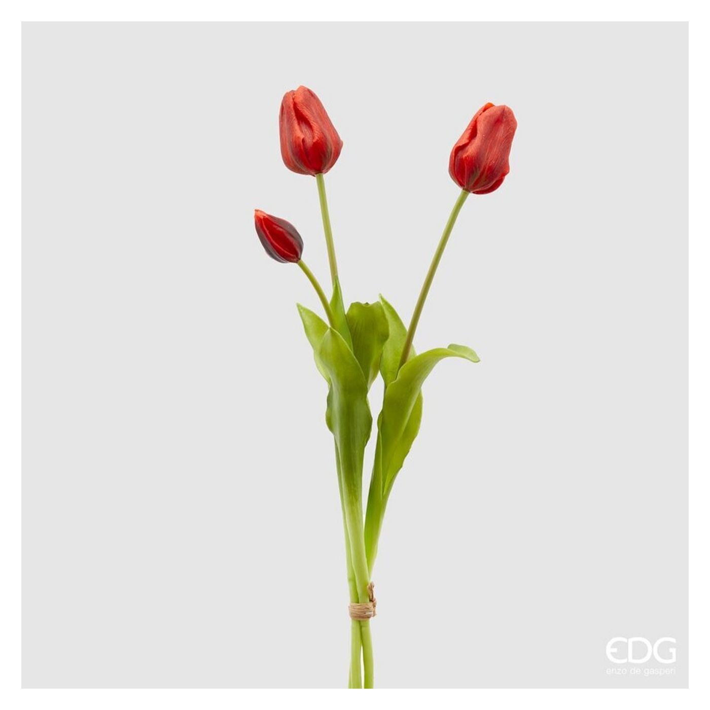 Mesterséges virágcsokor Tulipán, piros, 48 cm - 2