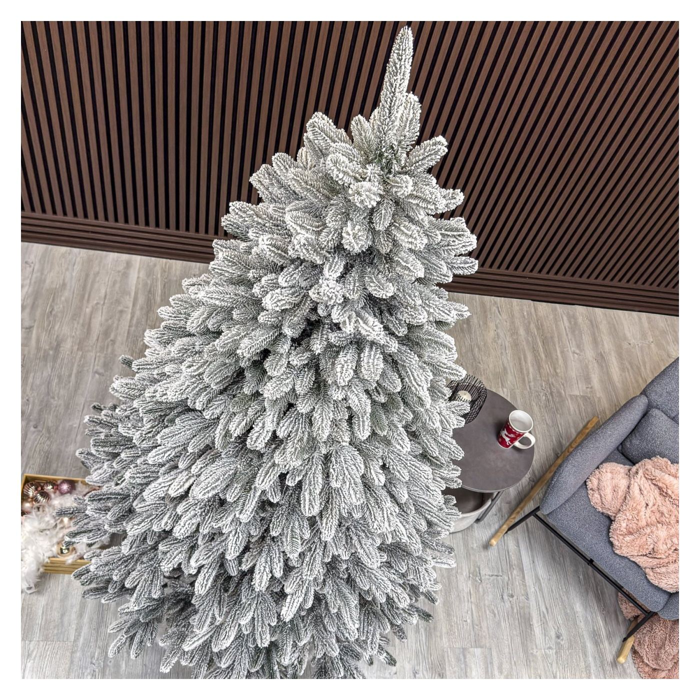 Műfenyő Deluxe, Lapland Select Snowy, Full 3D, 210cm - 2