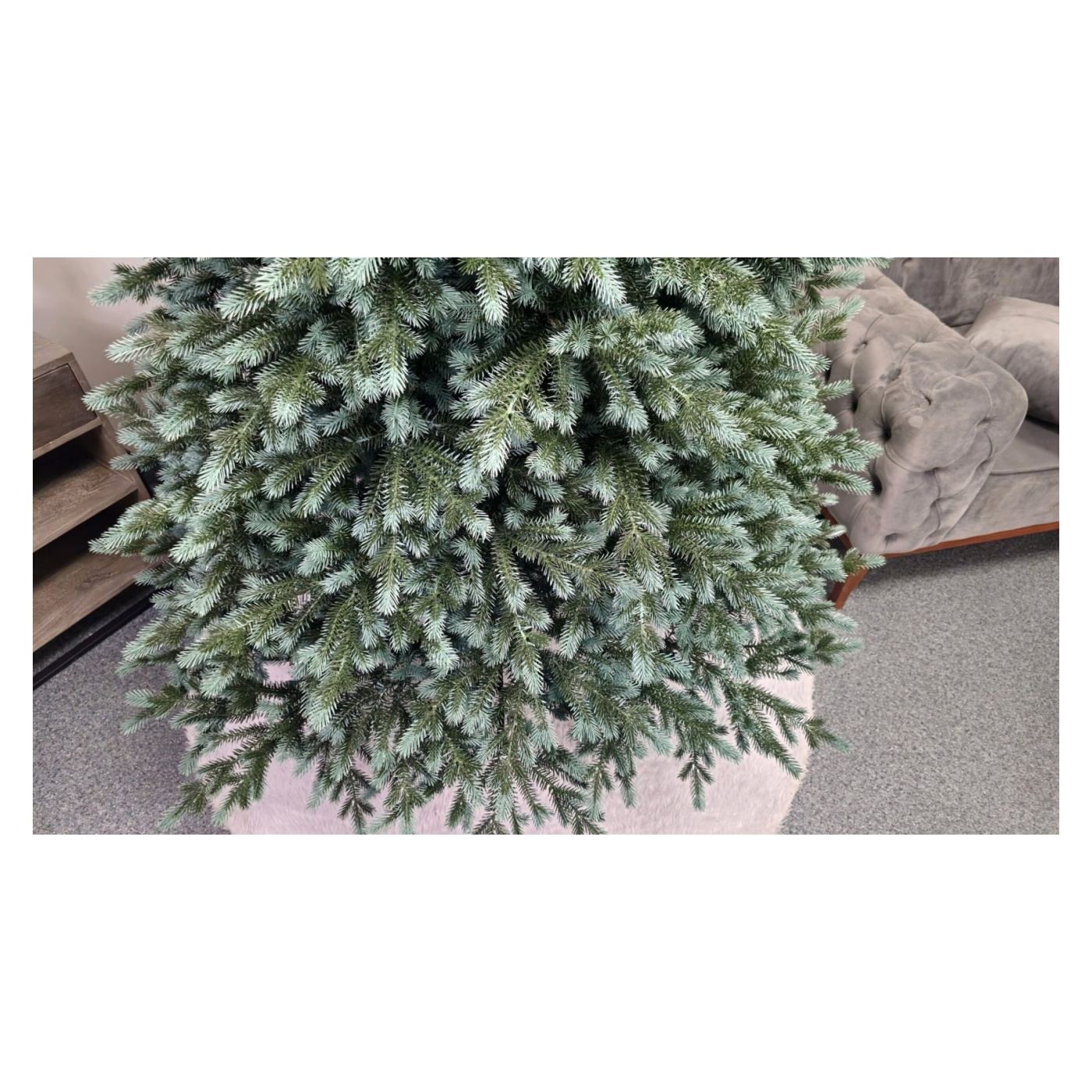 Műkarácsonyfa Deluxe, Alaska Select Ezüst Zöld, Teljesen 3D, 180 cm - 9