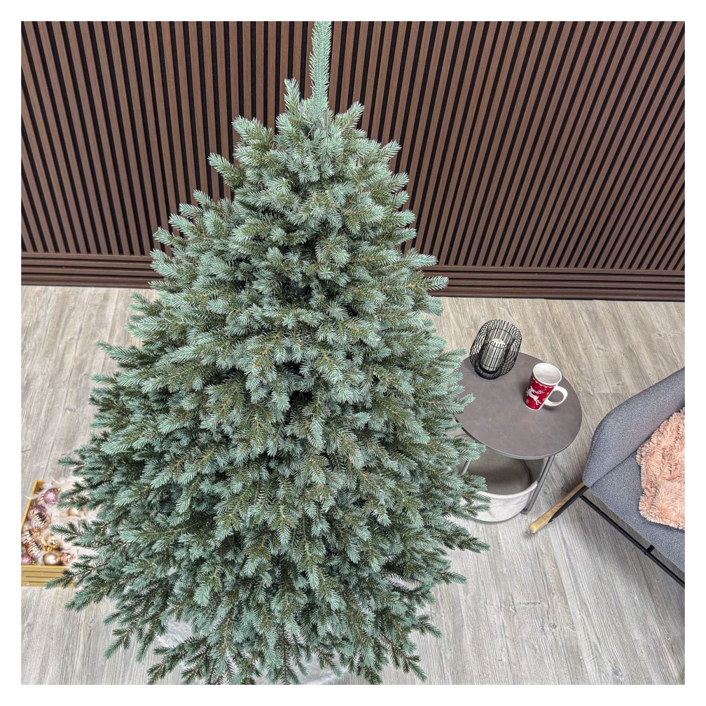 Műkarácsonyfa Deluxe, Alaska Select Ezüst Zöld, Teljesen 3D, 180 cm - 3