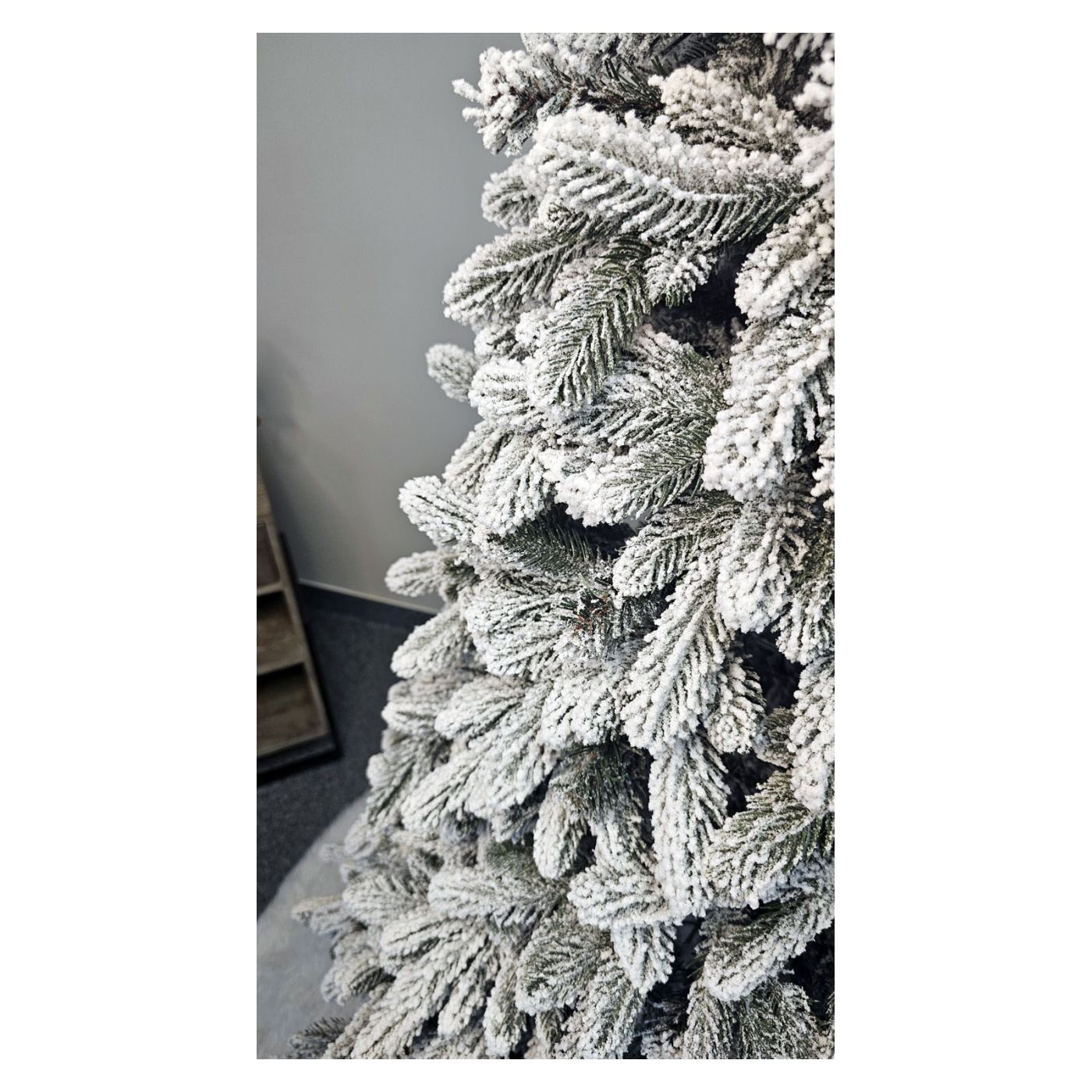 Műkarácsonyfa Deluxe, Havas, Vegyes 2D+3D, 180cm - 5