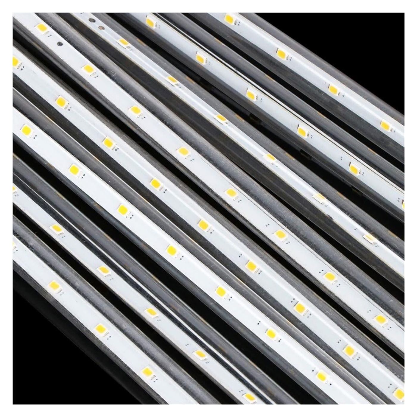 (DL) Karácsonyi fényfüzér, 8 cső, 30cm, 144 LED, hullócsillag, sárga - 7