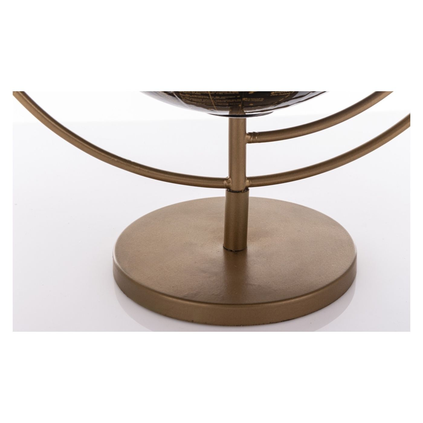 Dekoráció földgömb, fekete/bronz, 35x31x25 cm - 6