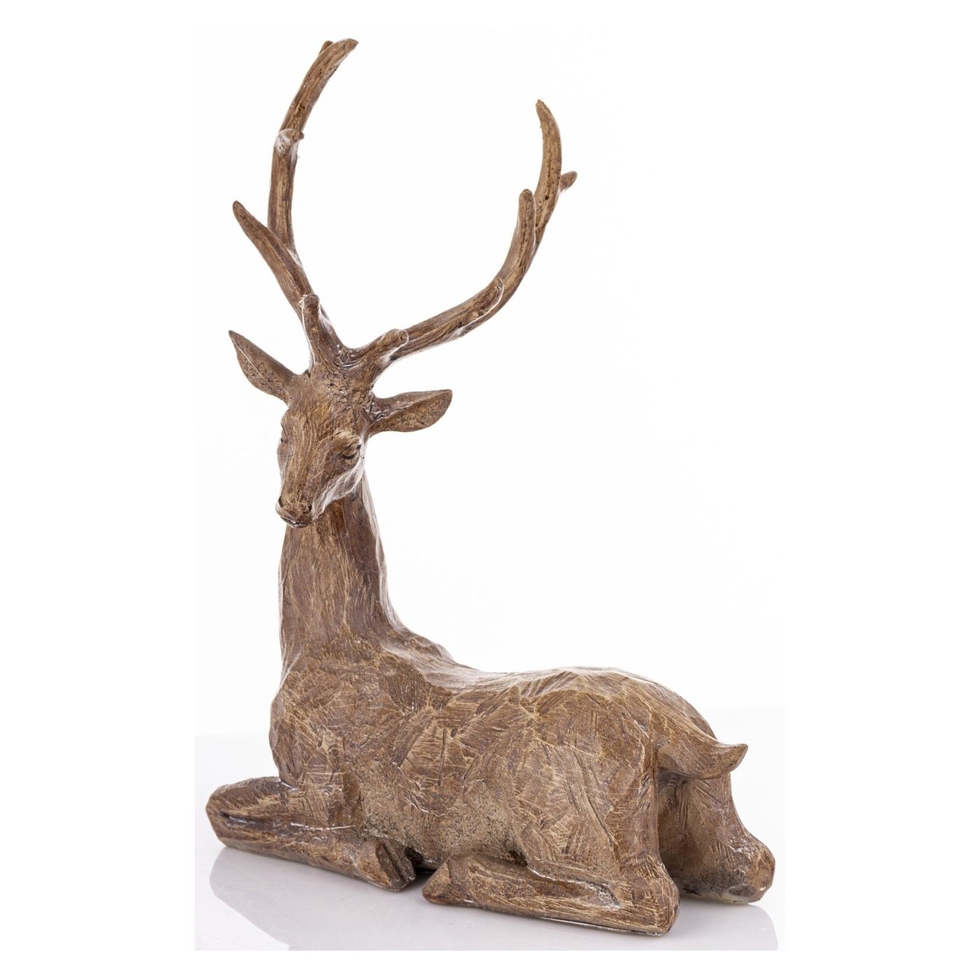 Dekoráció ülő rénszarvas, bronz árnyalat, 34x15x26 cm - 5