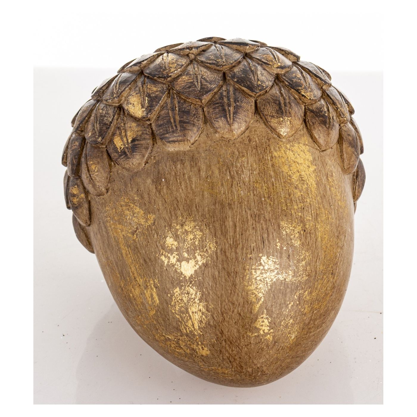Dekoráció makk, barna/bronz, 11x15,5x11 cm - 3