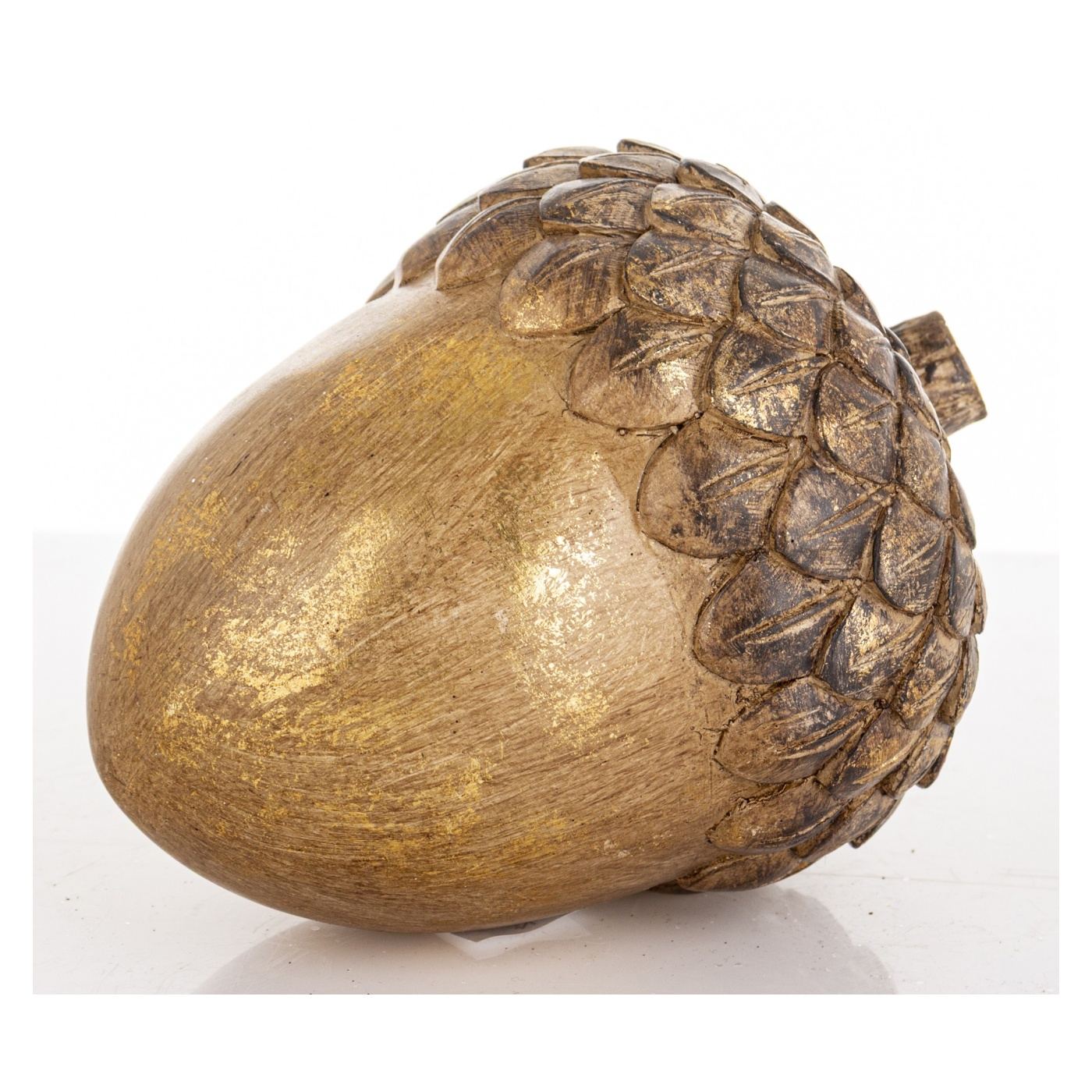Dekoráció makk, barna/bronz, 11x15,5x11 cm - 4
