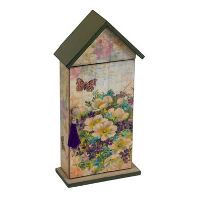 Cutie chei decorativă, handmade, lemn, 30x14,5x5 cm — imaginea 2
