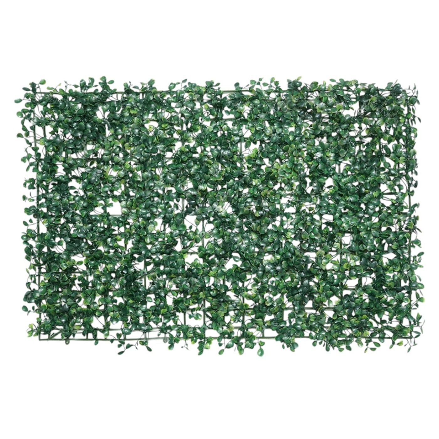 Műfüves falpanel kis levelekkel, zöld színű, 40 x 60 cm méretű - 4