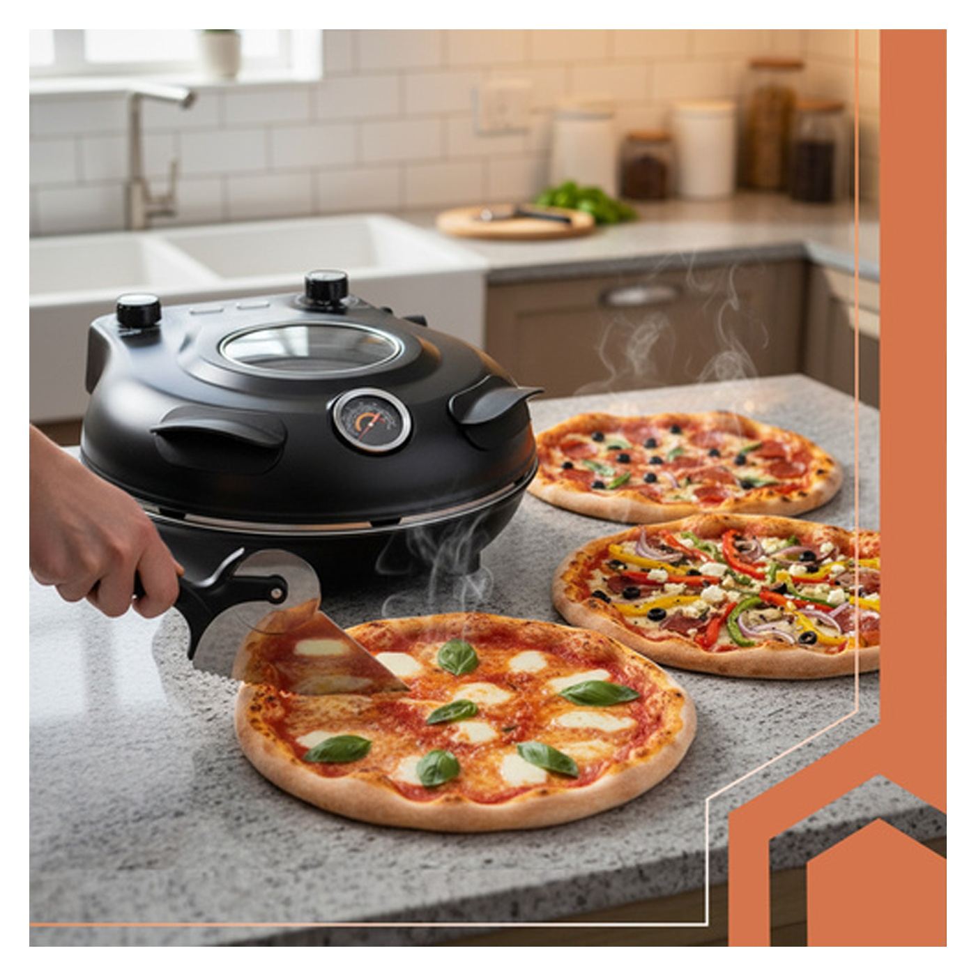 Ruhhy Elektromos Pizza Sütő 26050 – Mini Pizza Sütő - 3