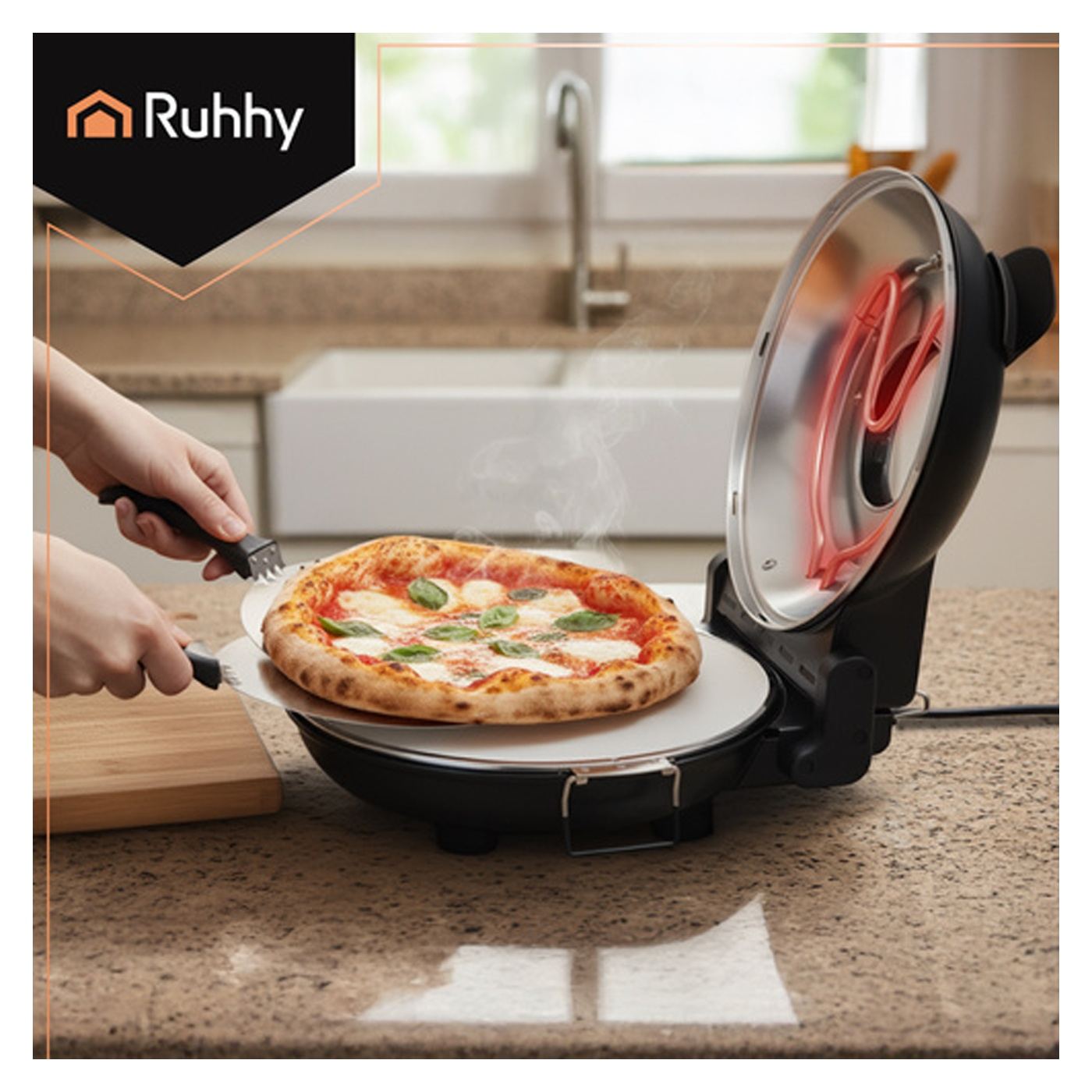 Ruhhy Elektromos Pizza Sütő 26050 – Mini Pizza Sütő - 5
