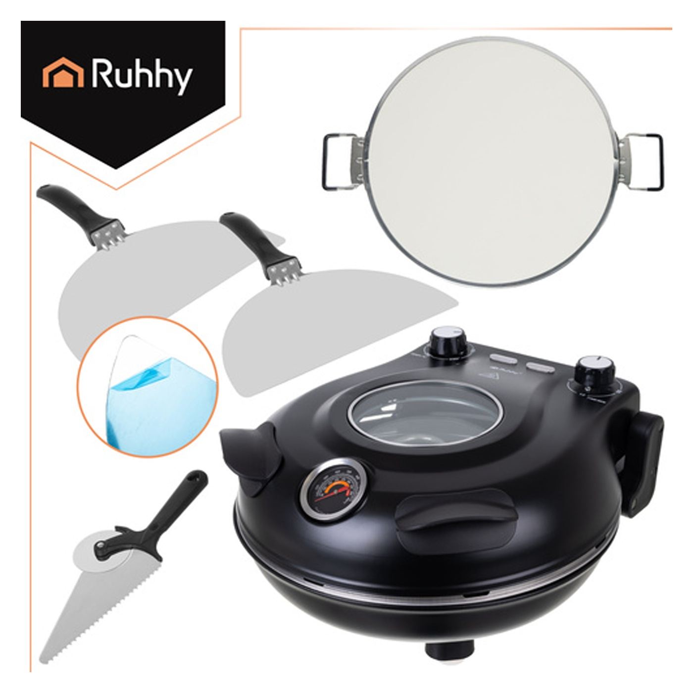 Ruhhy Elektromos Pizza Sütő 26050 – Mini Pizza Sütő - 15