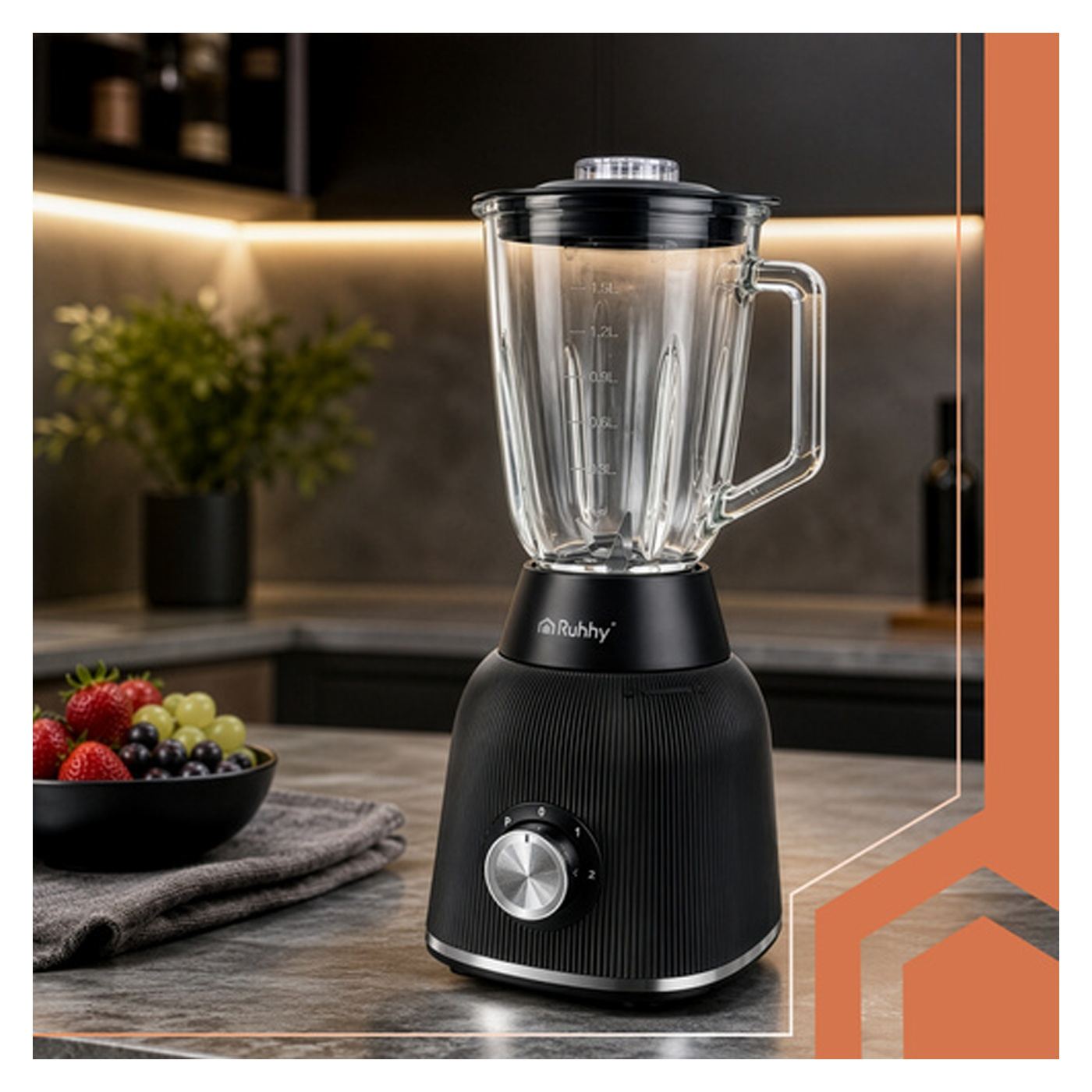 Turmixgép kancsóval Ruhhy 1200W – Asztali turmixgép - 2