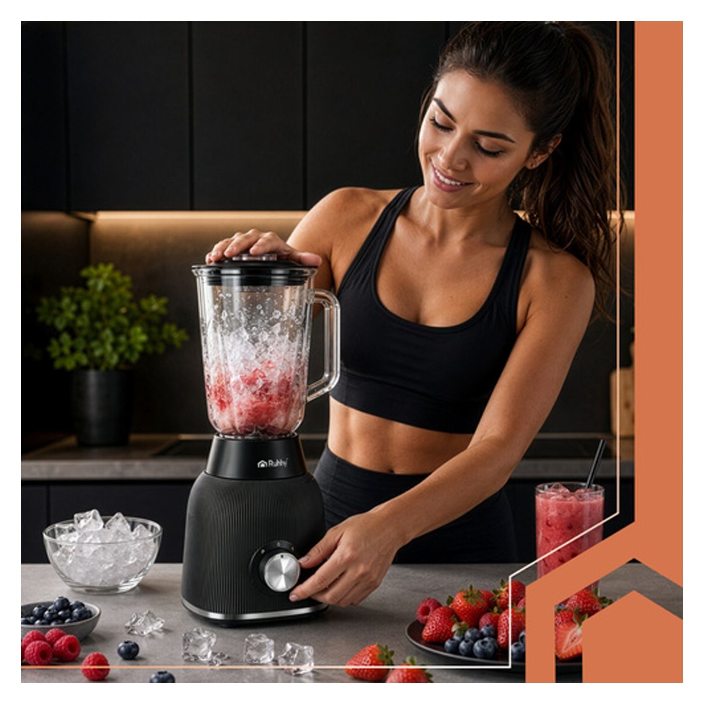 Turmixgép kancsóval Ruhhy 1200W – Asztali turmixgép - 19