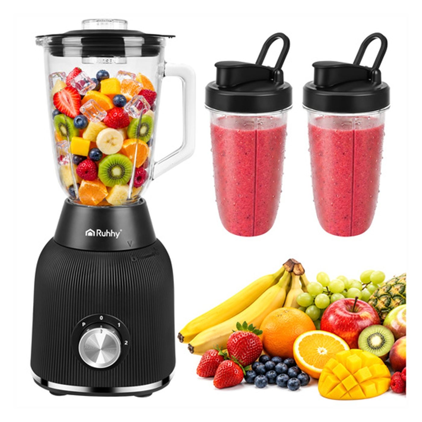 Turmixgép kancsóval Ruhhy 1200W – Asztali turmixgép - 21