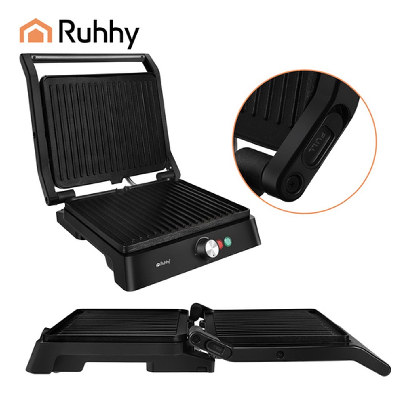 Elektromos kontaktgrill Ruhhy 26176 2000W – Szendvicssütő - 3