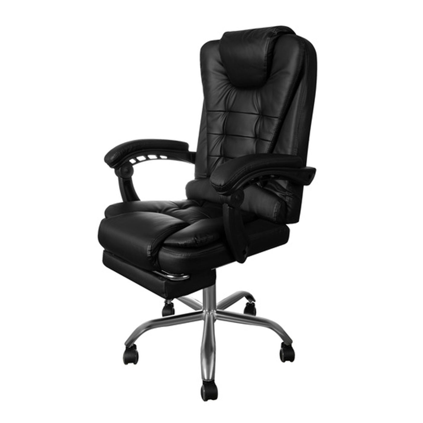 Irodai szék lábtartóval Malatec 26195 – Fekete ergonomikus szék - 3