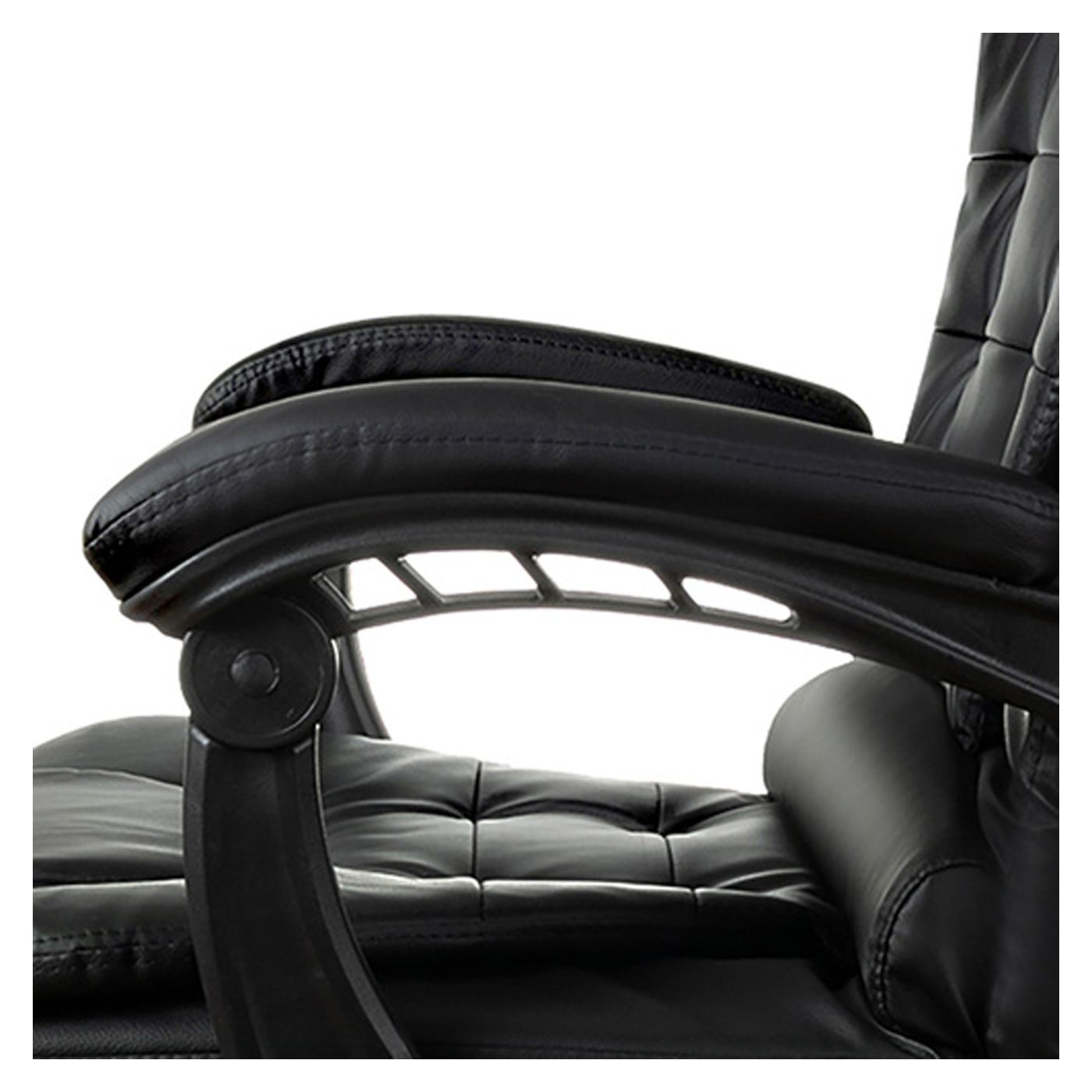 Irodai szék lábtartóval Malatec 26195 – Fekete ergonomikus szék - 6