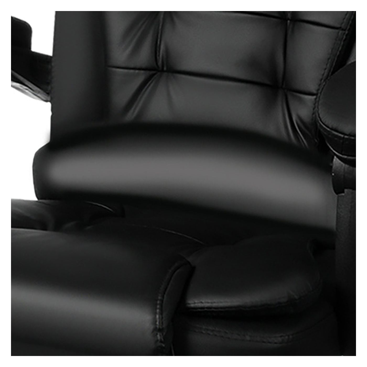 Irodai szék lábtartóval Malatec 26195 – Fekete ergonomikus szék - 7