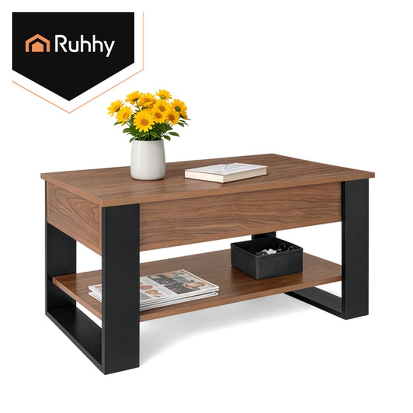 Ruhhy dohányzóasztal 92x51x45 cm – Nappali asztal - 5