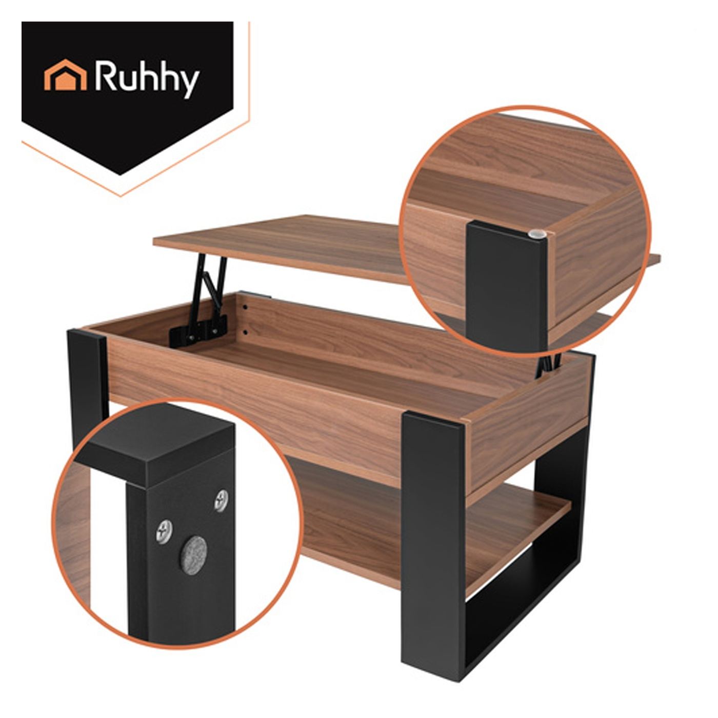 Ruhhy dohányzóasztal 92x51x45 cm – Nappali asztal - 7