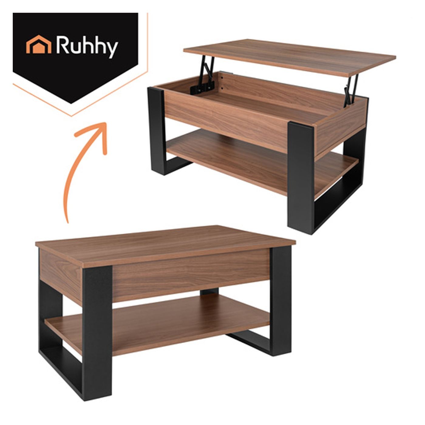 Ruhhy dohányzóasztal 92x51x45 cm – Nappali asztal - 8