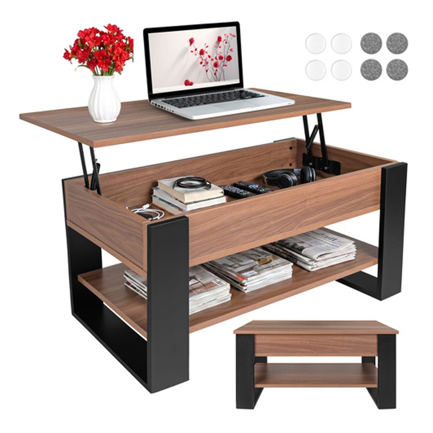 Ruhhy dohányzóasztal 92x51x45 cm – Nappali asztal - 11