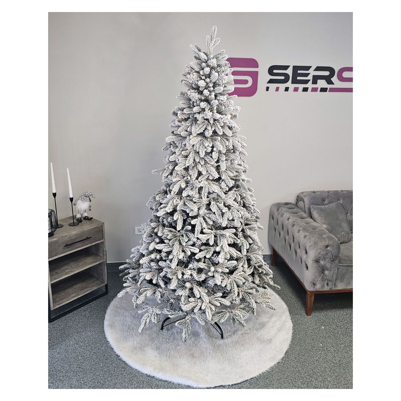 Műkarácsonyfa Deluxe, Global Snow, Mix 2D+3D, 210cm - 12