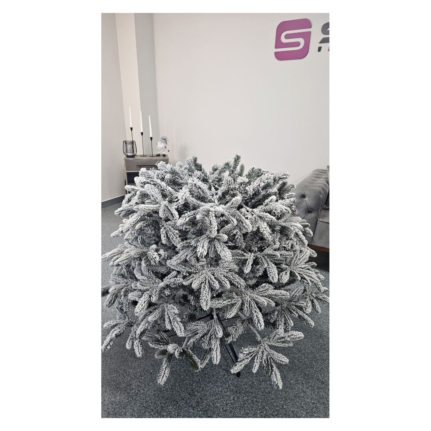 Műkarácsonyfa Deluxe, Global Snow, Mix 2D+3D, 210cm - 14