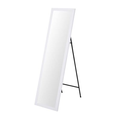 Oglindă de podea, formă dreptunghiulară, culoarea albă, 36x126 cm