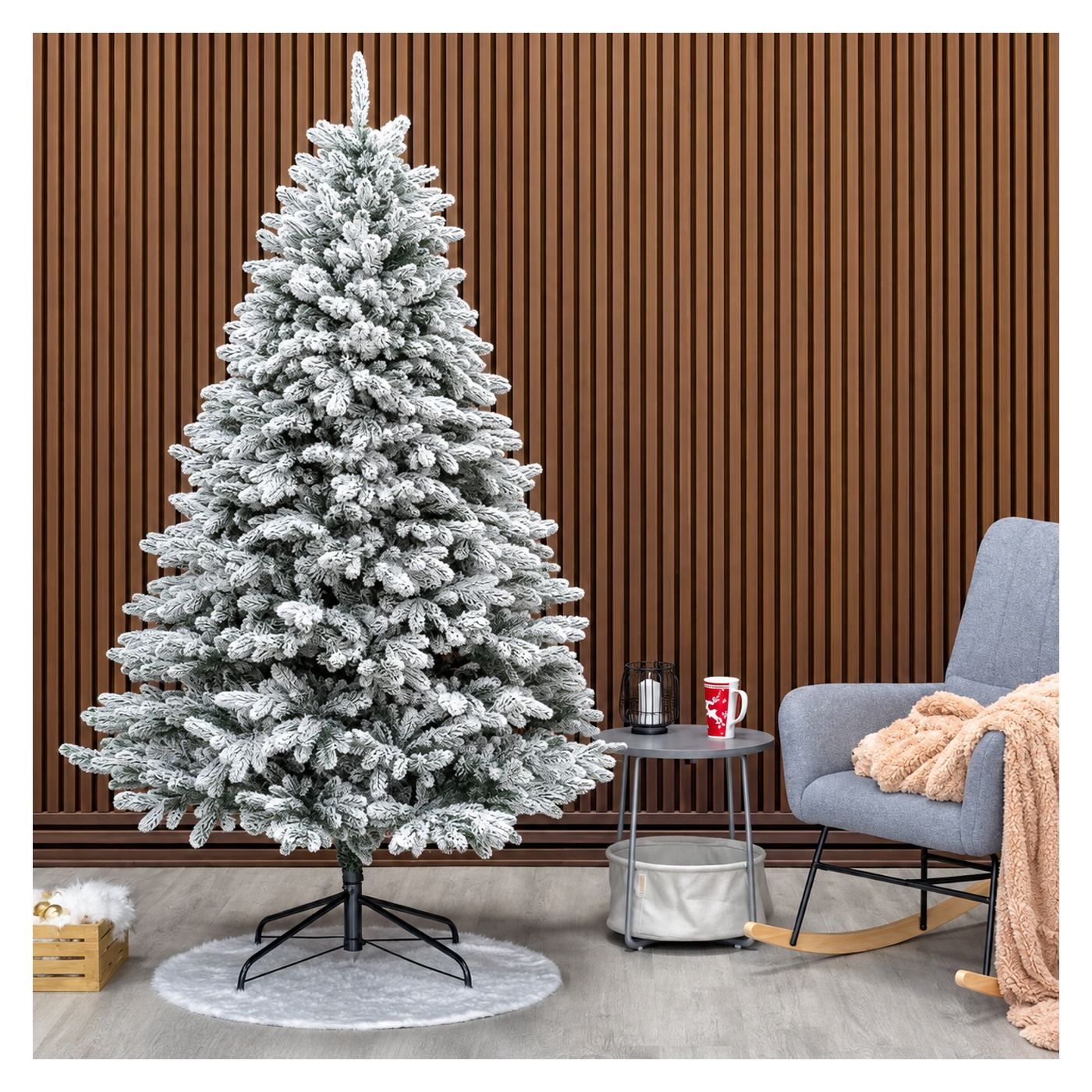 Műfenyő Deluxe, Lapland Select Snowy, Full 3D, 210cm - 31