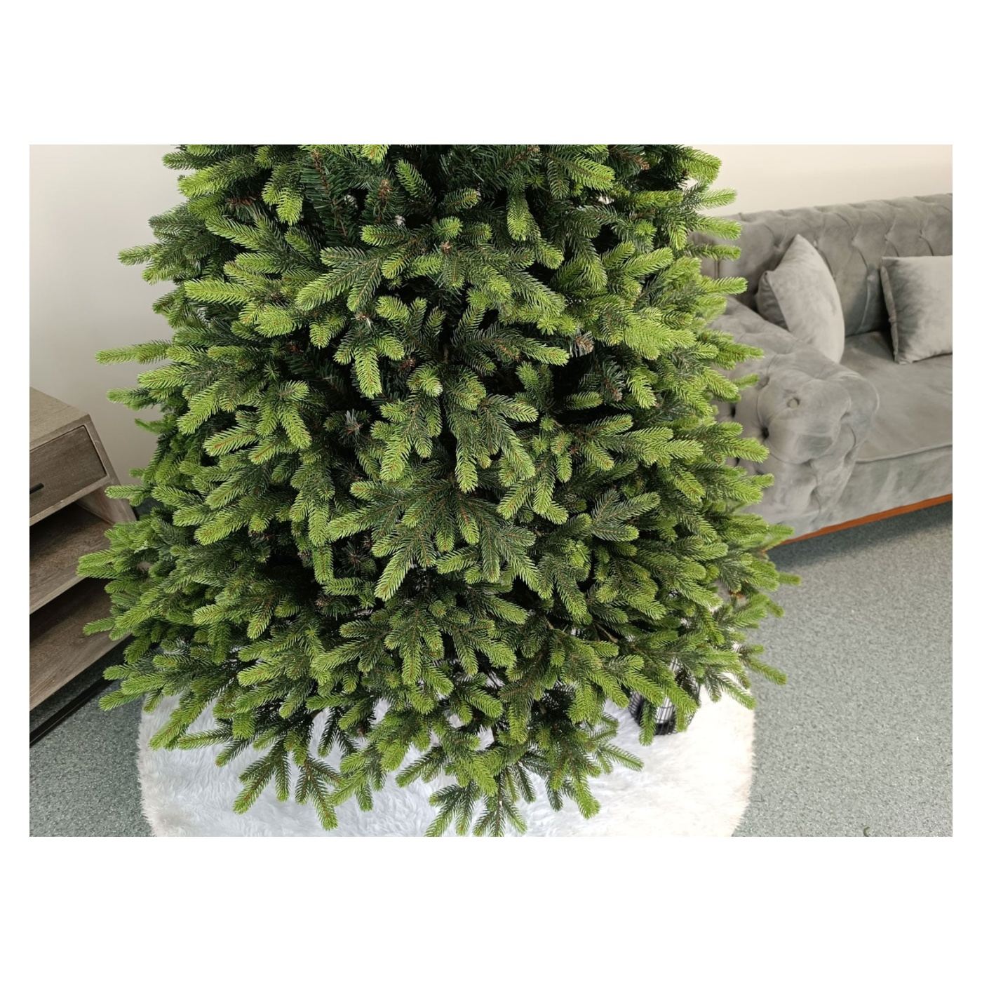 Műfenyő Deluxe, Carpati zöld ágvégekkel, 2D+3D, 250cm - 8