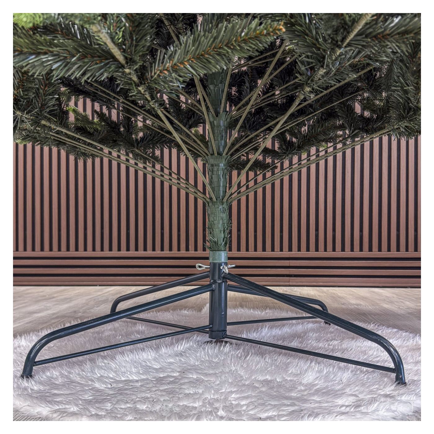 Műfenyő Deluxe, Carpati zöld ágvégekkel, 2D+3D, 250cm - 12