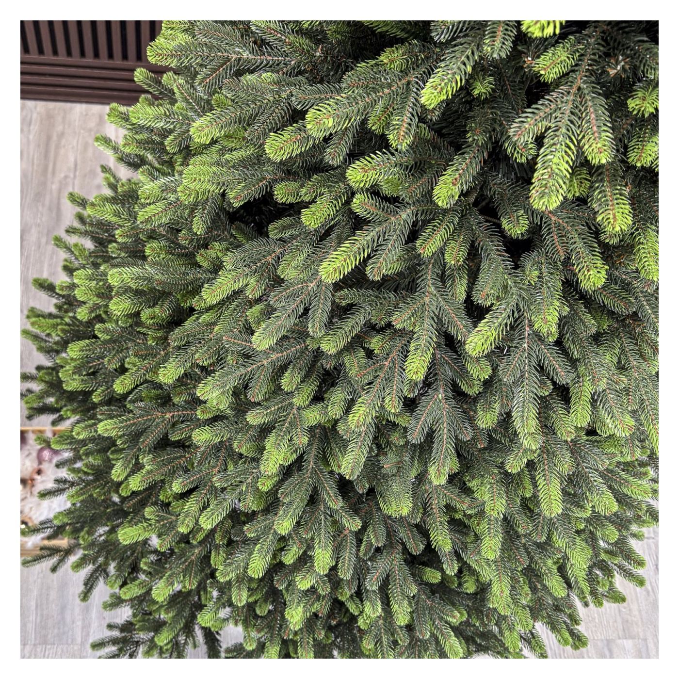 Műfenyő Deluxe, Carpati zöld ágvégekkel, 2D+3D, 250cm - 14