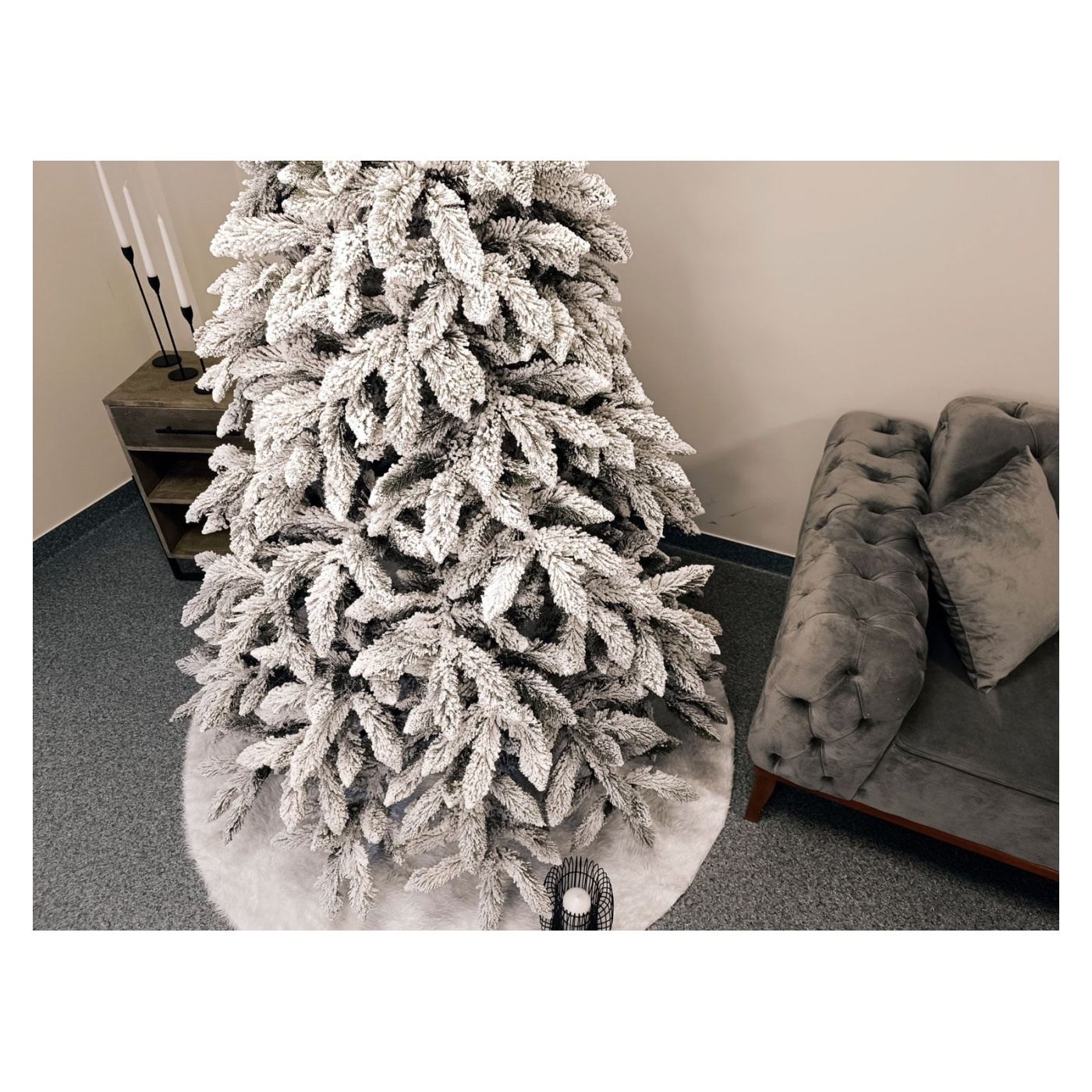 Műkarácsonyfa Deluxe, Victoria Snowy, 2D, 220cm - 4