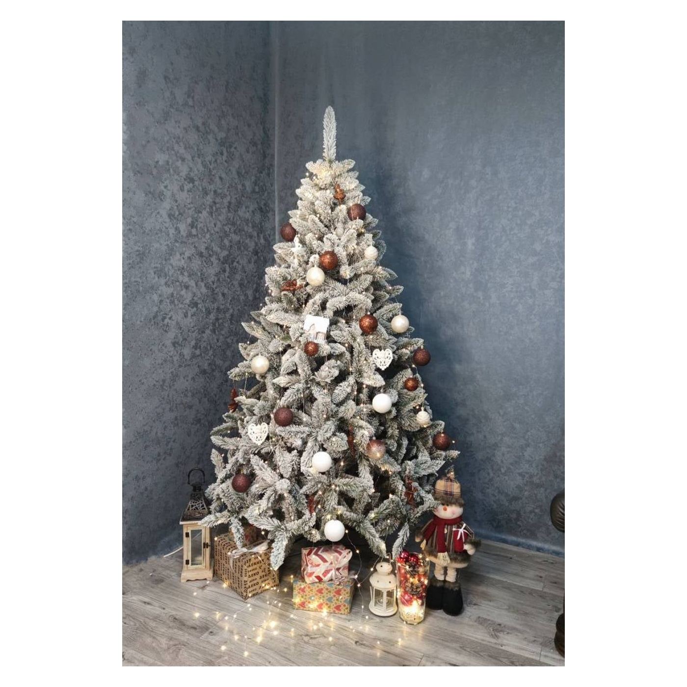 Műkarácsonyfa Deluxe, Victoria Snowy, 2D, 220cm - 5