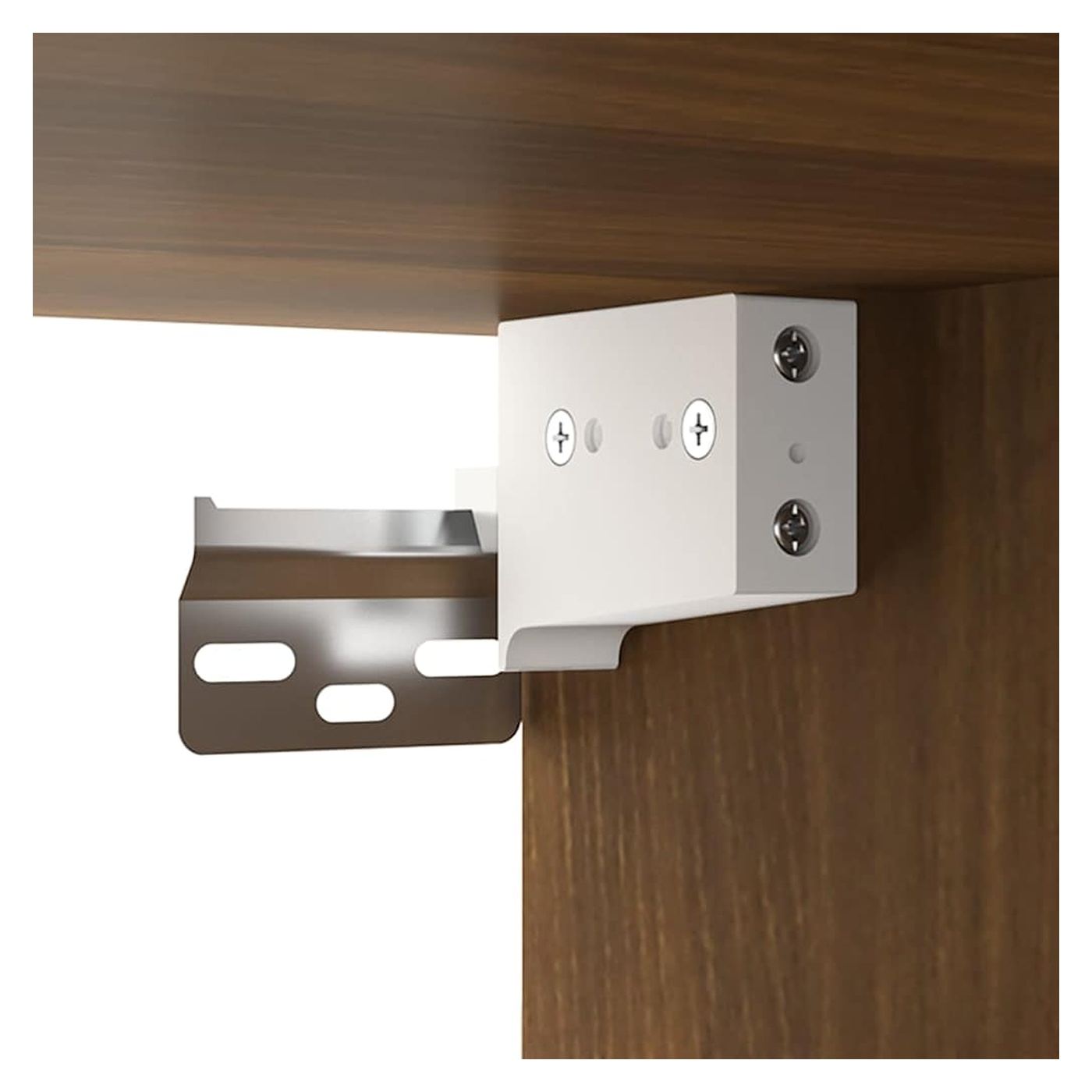 Stenski omarici, 2 kosa, rjava hrast, 100x36,5x35 cm, iverna plošča - 6