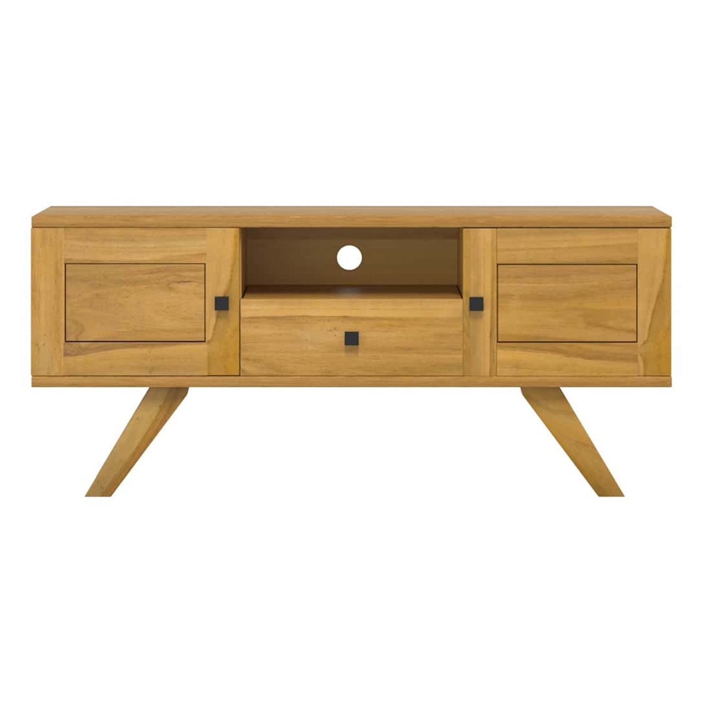 TV omarica, 110x30x50 cm, masivni tikov les - 12