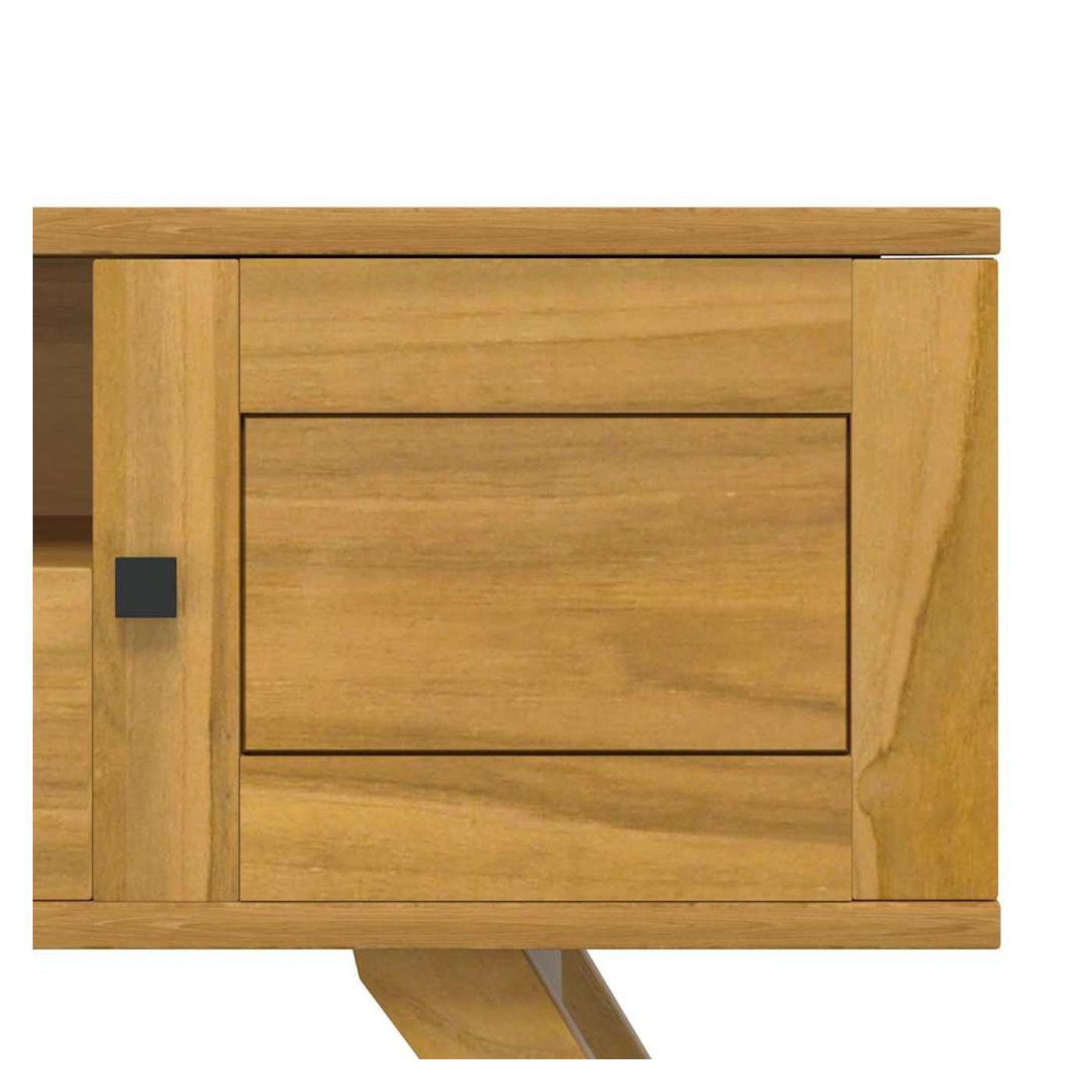 TV omarica, 110x30x50 cm, masivni tikov les - 16