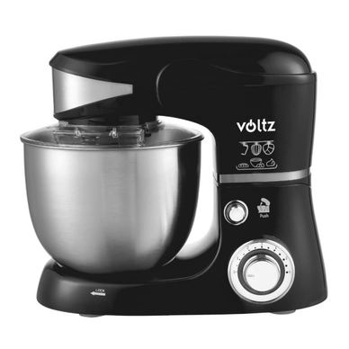 Mixer planetar Voltz V51115G, 1600W, 5 litri, 3 agitatoare, 6 viteze, LED, Negru — imaginea 2