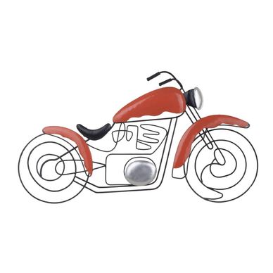 Decorațiune de perete Signes Grimalt By Sigris - motocicletă vintage roșie - 69,5 cm